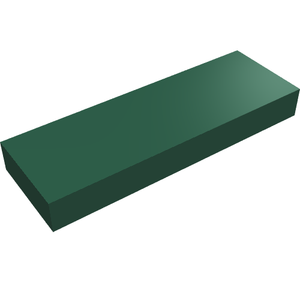 LEGO 63864 Tile 1 x 3 in Dark Green - Authentic LEGO Part