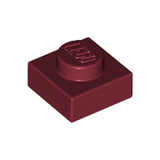 LEGO 3024 Plate 1 x 1 in Dark Red - Authentic LEGO Part