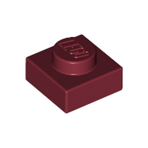 LEGO 3024 Plate 1 x 1 in Dark Red - Authentic LEGO Part