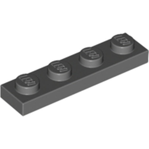 LEGO 3710 Plate 1 x 4 in Dark Bluish Gray - Authentic LEGO Part