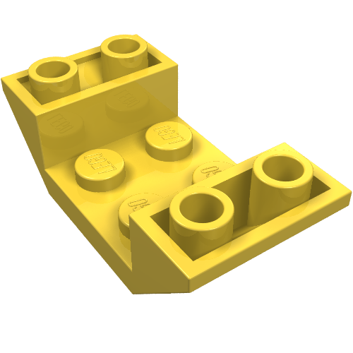 LEGO 4871 Slope Inverted 45° 4 x 2 Double in Yellow - Authentic LEGO Part