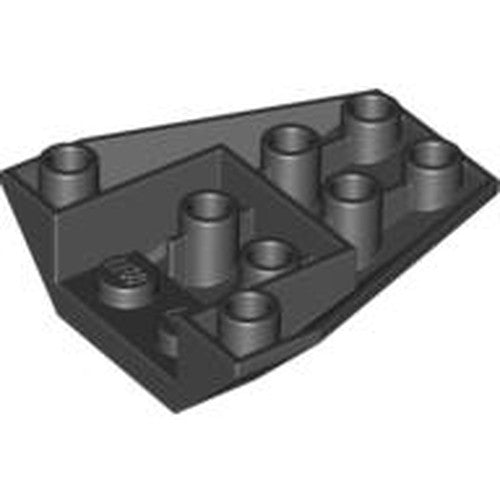 LEGO 4855 Wedge 4 x 4 Triple Inverted with Connections between 2 Studs in Black - Authentic LEGO Part