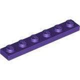 LEGO 3666 Plate 1 x 6 in Dark Purple - Authentic LEGO Part