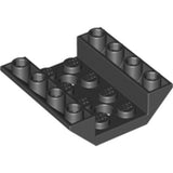 LEGO 72454 Slope, Inverted 45 4 x 4 Double with 2 Holes in Black - Authentic LEGO Part