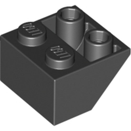 LEGO 3660 Slope, Inverted 45 2 x 2 with Flat Bottom Pin in Black - Authentic LEGO Part
