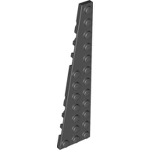 LEGO 47397 Wedge, Plate 12 x 3 Left in Black - Authentic LEGO Part