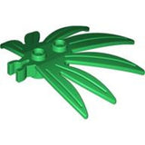 LEGO 30239 Plant Leaves 6 x 5 Swordleaf with Split U Clip Thick in Green - Authentic LEGO Part