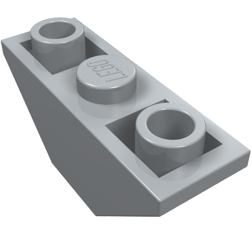LEGO 2341 Slope, Inverted 45 3 x 1 Double in Light Bluish Gray - Authentic LEGO Part