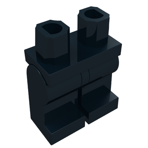 LEGO 970c00 Hips  and Legs Plain in Black - Authentic LEGO Part