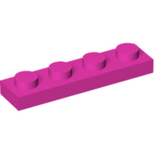LEGO 3710 Plate 1 x 4 in Dark Pink - Authentic LEGO Part