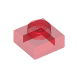 LEGO 3024 Plate 1 x 1 in Trans-Red - Authentic LEGO Part