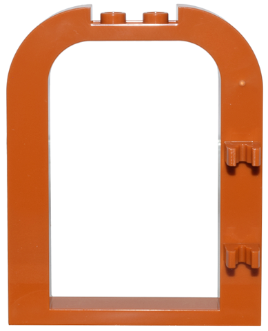 LEGO 5258 - Door, Frame 1 x 6 x 6 Curved Top with 1 x 2 Cutout and Clips - Image 1