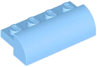 LEGO 5842 - Slope, Curved 2 x 4 with 4 Recessed Studs