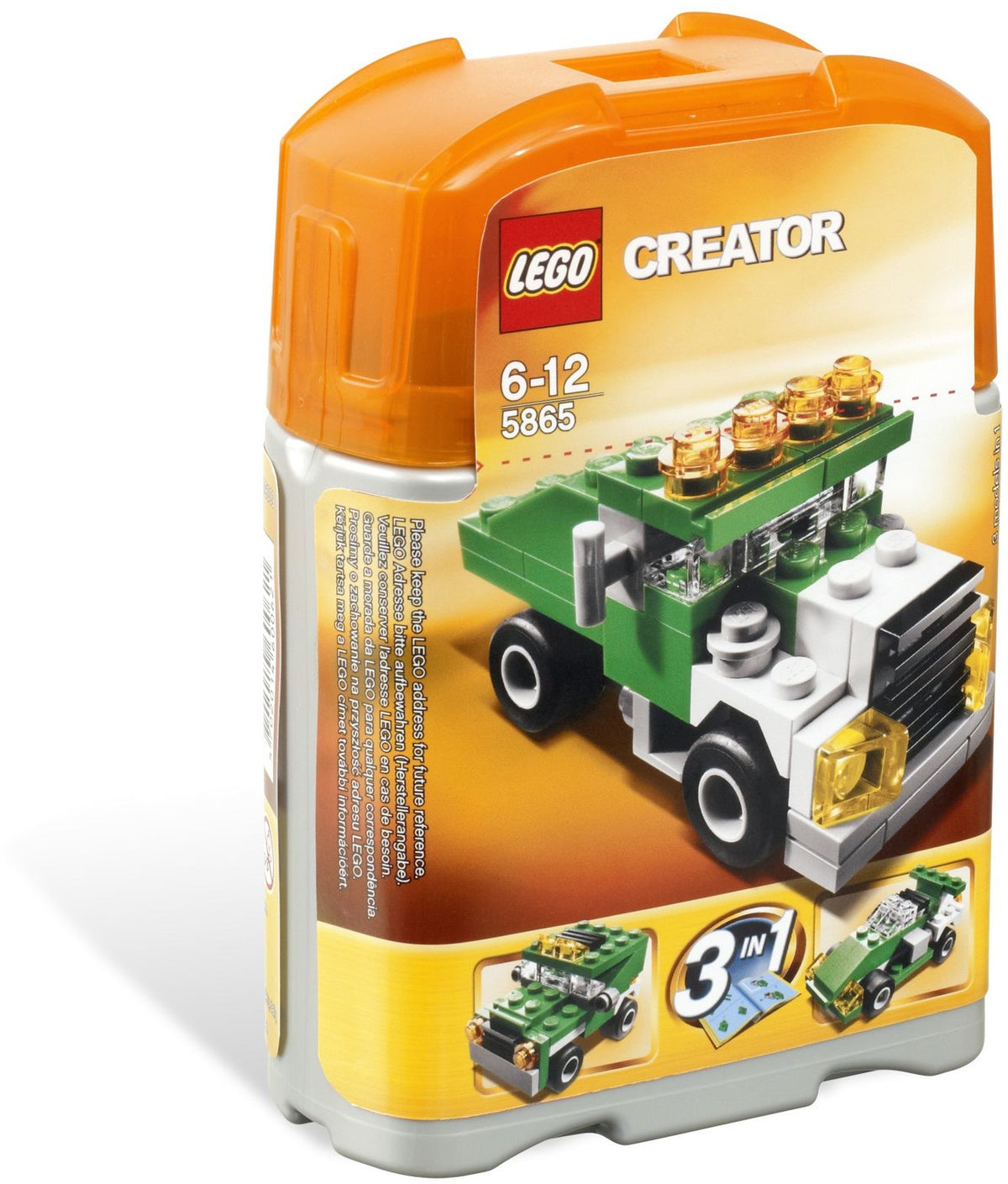 LEGO Creator 5865 Mini Dumper, plastic bus
