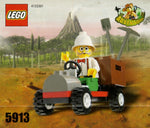 LEGO Adventurers 5913 Dr. Lightning's Car, front of the building instructions