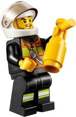 LEGO City 60000 Fire Motorcycle, firefighter minifigure with fire extinguisher