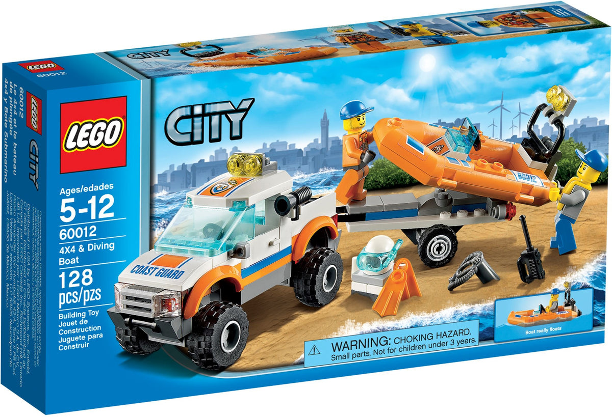 LEGO City 60012 4x4 & Diving Boat, box