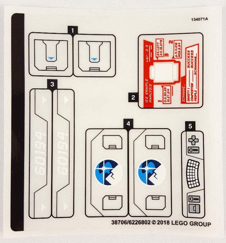 LEGO 60194stk01 - Stickervel voor Set 60194 - (38706/6226802)