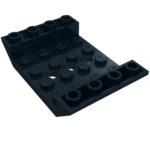 LEGO 60219 Slope, Inverted 45 6 x 4 Double with 4 x 4 Cutout and 3 Holes in Black - Authentic LEGO Part