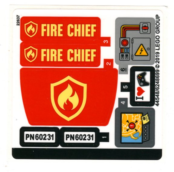 LEGO 60231stk01 - Sticker Sheet for Set 60231 - (44548/6248699) - Image 1