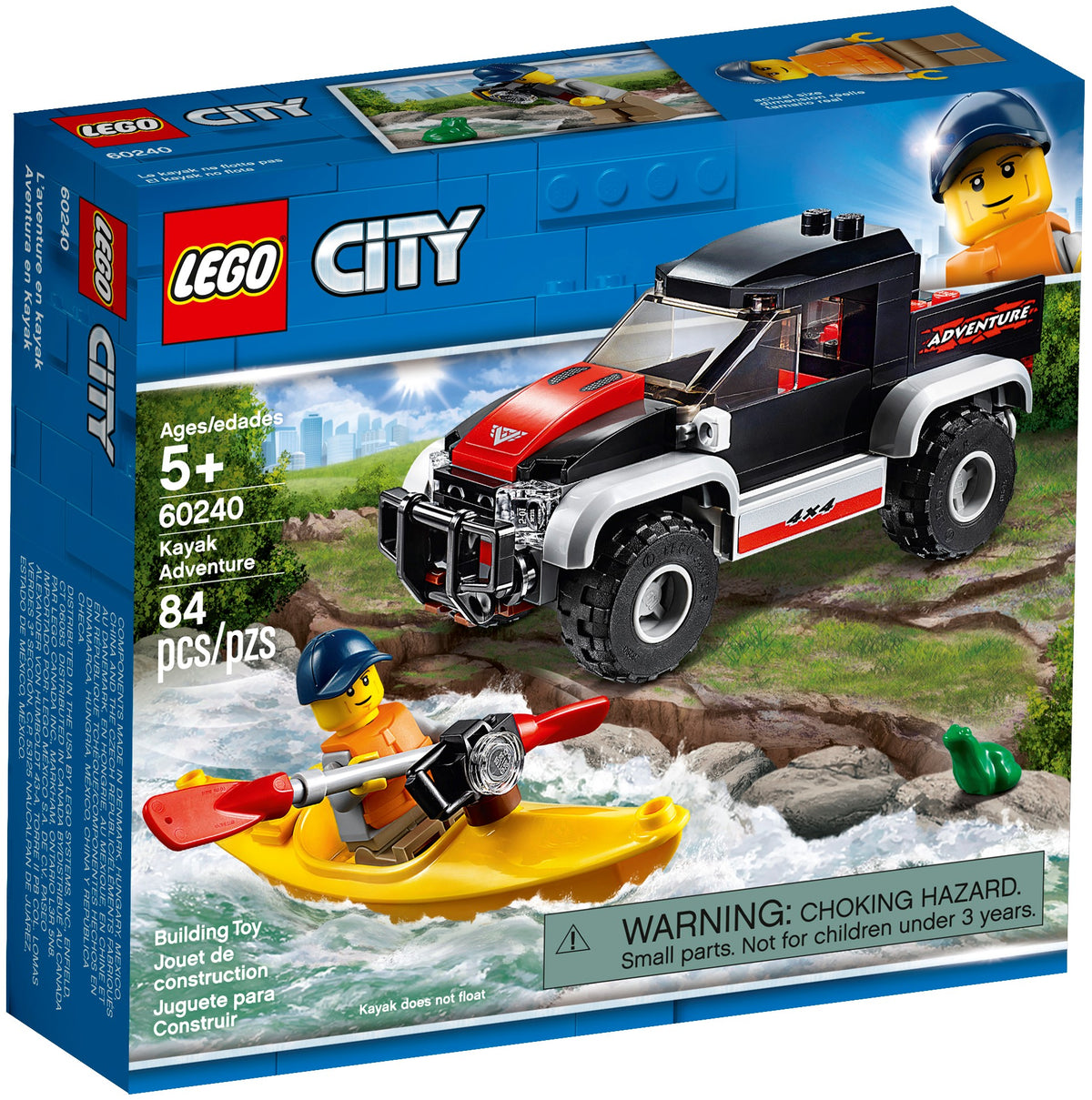LEGO City 60240 Kajak avontuur, doos