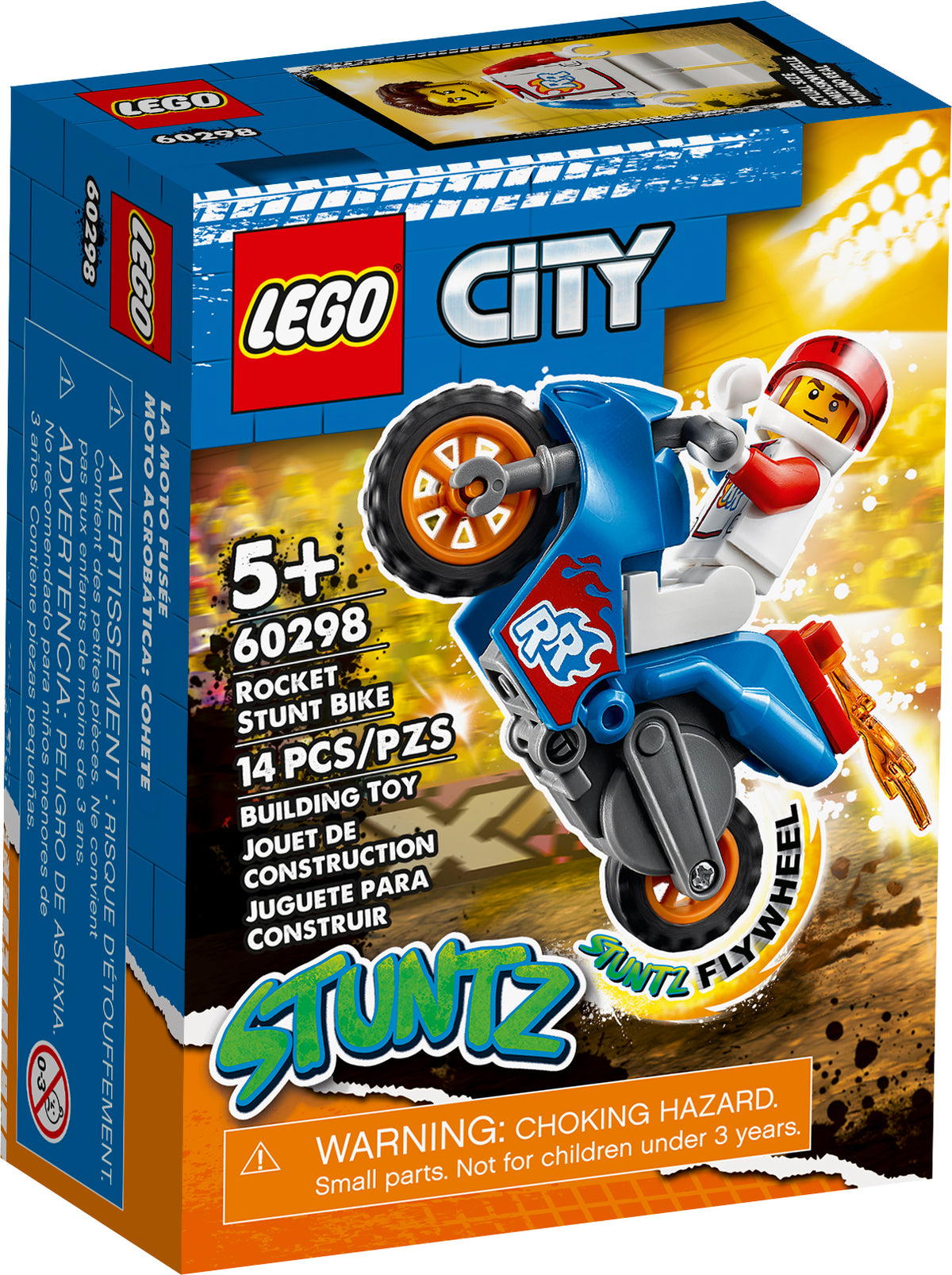 LEGO City 60298 Rocket Stunt Bike, box