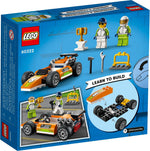 LEGO City 60322 Race Car, back of the box
