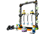 LEGO City 60341 The Knockdown Stunt Challenge, front view with minifigures