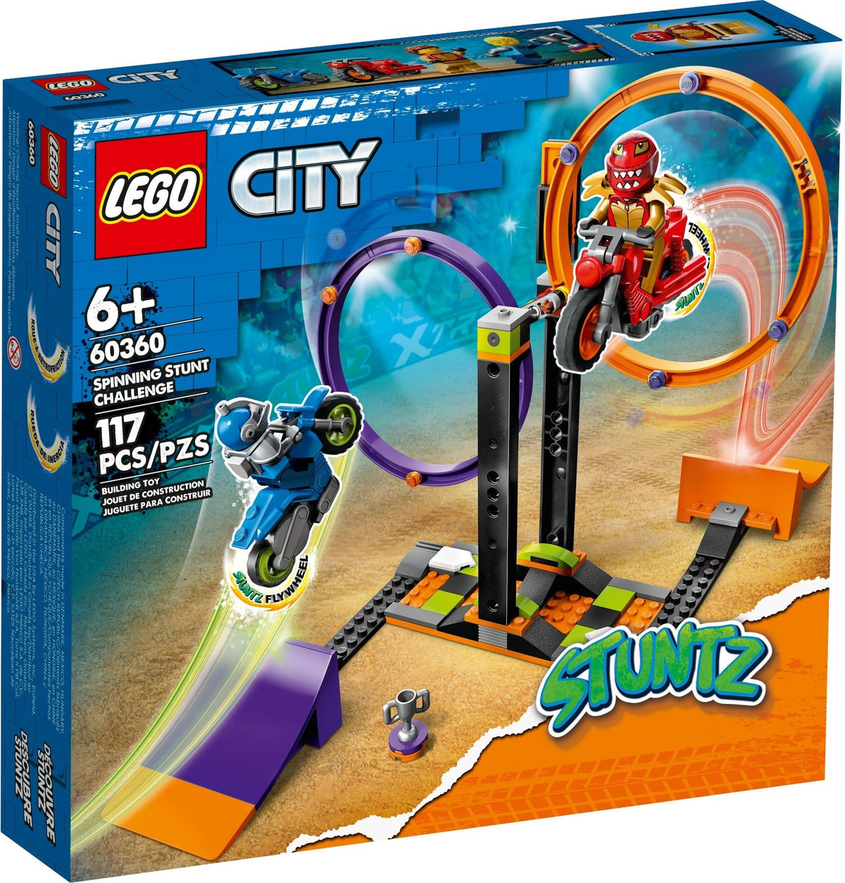 LEGO City 60360 Spinning Stunt Challenge, doos