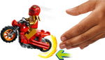 LEGO City 60360 Spinning Stunt Challenge, releasing the flywheel stunt bike