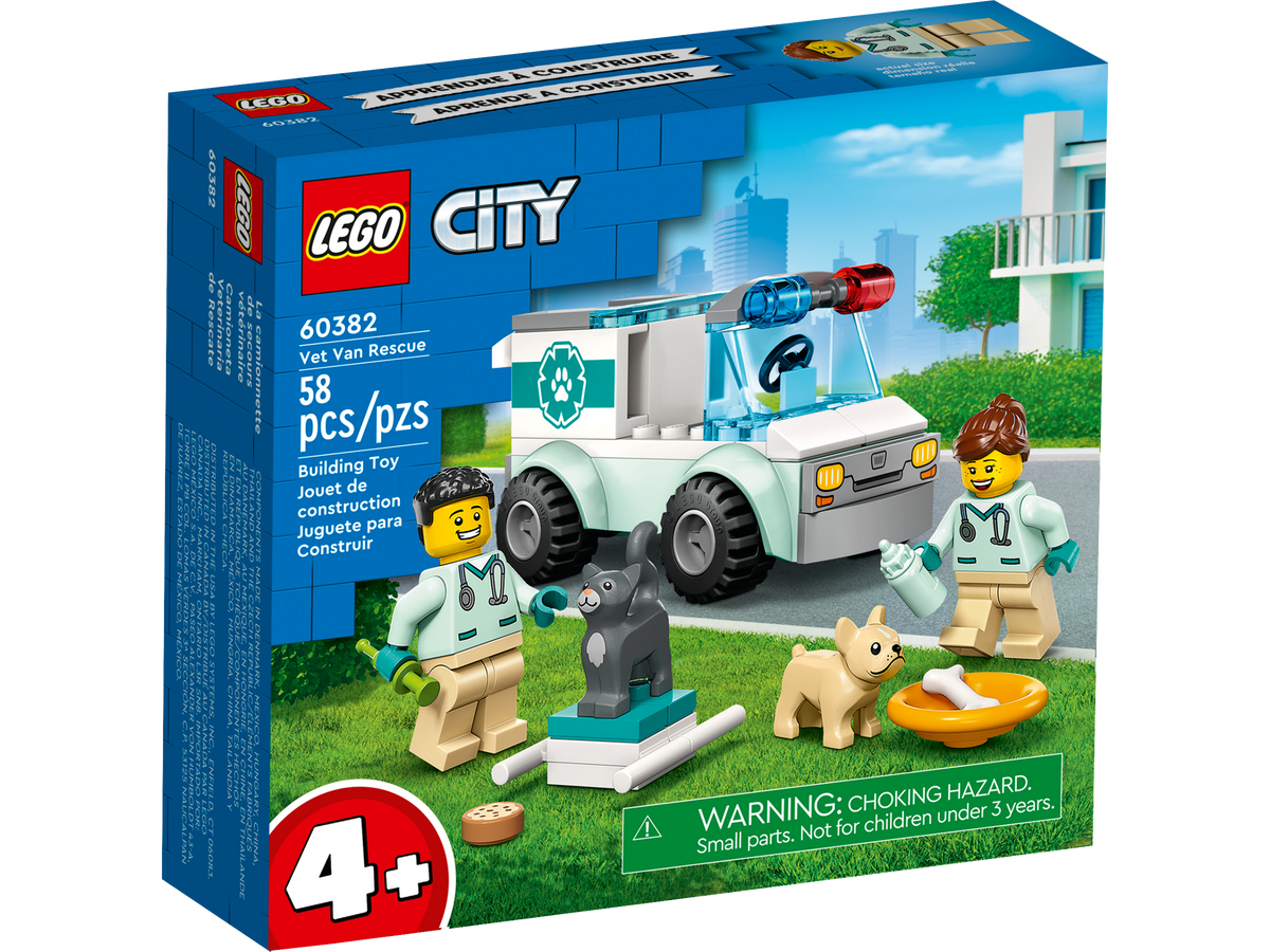 LEGO City 60382 Dierenarts reddingswagen, doos