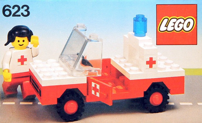LEGO Town 623 Medic's Car, box