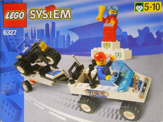 LEGO Town 6327 Turbo Champs, original box artwork