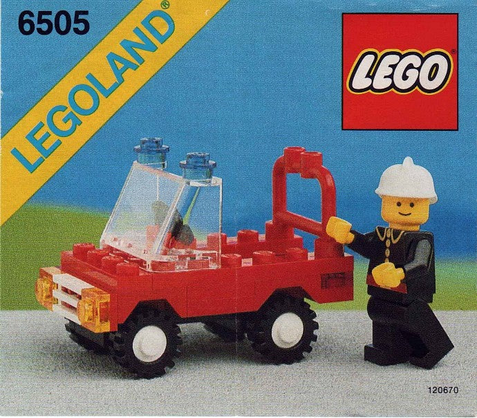 LEGO Town 6505 Fire Chief's Car, cover of the building instructions