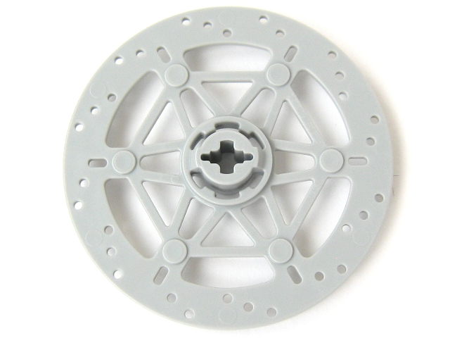 LEGO 65416 Technic, Steering Brake Disk 6 x 6 in Light Bluish Gray