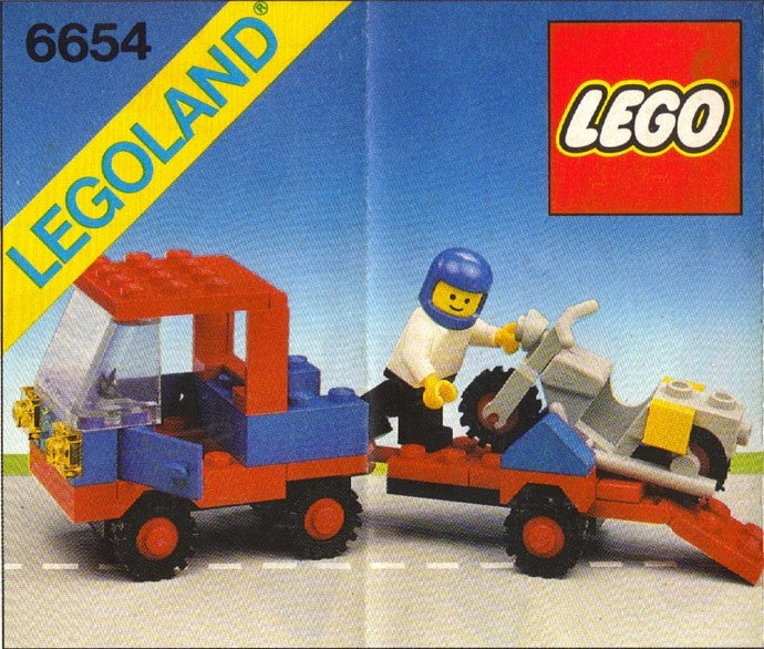 LEGO Town 6654 Motorcycle Transport, cover of the building instructions