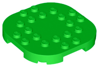 LEGO 66789 - Plate, Modified 6 x 6 with Rounded Corners and 4 Feet