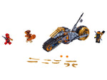 LEGO NINJAGO 70672 Cole's Dirt Bike, bike, minifigures and weapons