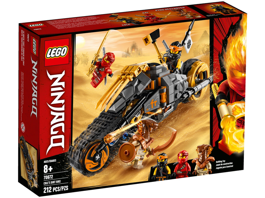 LEGO NINJAGO 70672 Cole's Dirt Bike, box