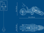 LEGO NINJAGO 70672 Cole's Dirt Bike, dimensions