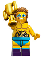 LEGO Collectible Minifigures 71011-14 Wrestling Champion, raising the trophy