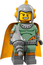 LEGO Collectible Minifigures 71018-11 Retro Space Hero, official LEGO render with ray gun and cape