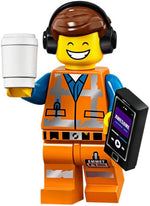 LEGO Collectible Minifigures coltlm2-1 Awesome Remix Emmet, with coffee cup and music player