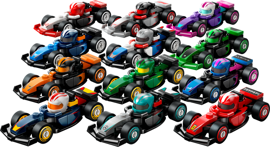 LEGO F1 Collectible Race Cars 71049-2 complete series, all 12 race cars