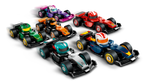 LEGO F1 raceauto's colf1rc-4 McLaren F1 Team raceauto, zes van de twaalf auto's uit de serie, McLaren in het oranje