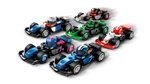LEGO F1 Collectible Race Cars 71049-2 complete series, six cars: Alpine, Williams, VCARB, Sauber, Haas and the F1 Race Car