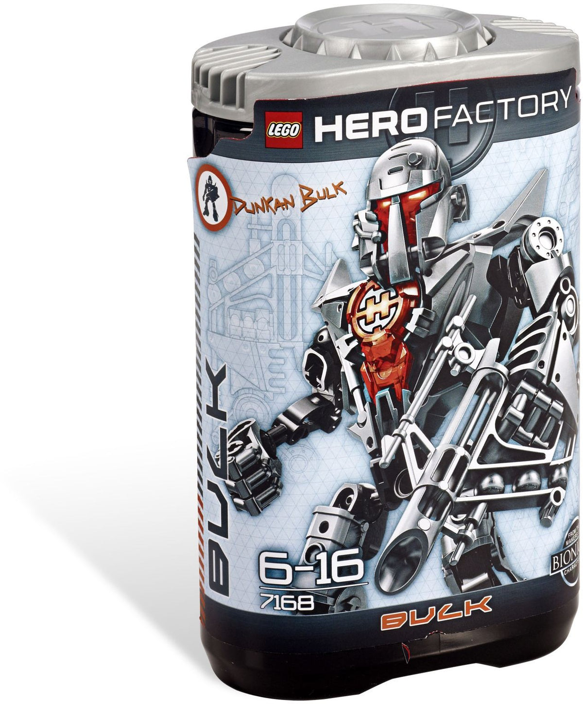LEGO Hero Factory 7168 Dunkan Bulk, koker