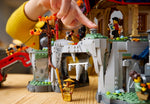 LEGO NINJAGO 71814 Tournament Temple City, pressing the lantern for falling rocks