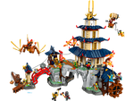 LEGO NINJAGO 71814 Tournament Temple City, complete temple with dragon, airship and minifigures