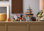 LEGO NINJAGO 71814 Tournament Temple City, model on display